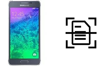 Numériser un document sur un Samsung Galaxy Alpha (S801)