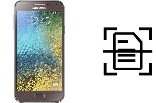 Numériser un document sur un Samsung Galaxy E5