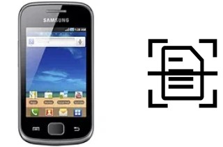 Numériser un document sur un Samsung Galaxy Gio S5660