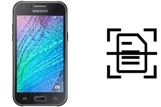 Numériser un document sur un Samsung Galaxy J1