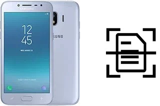 Numériser un document sur un Samsung Galaxy J2 Pro (2018)