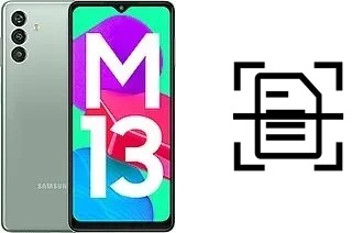 Numériser un document sur un Samsung Galaxy M13 (India)