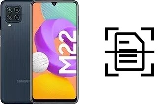 Numériser un document sur un Samsung Galaxy M22