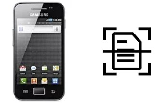 Numériser un document sur un Samsung Galaxy Ace S5830