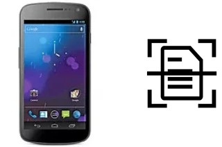 Numériser un document sur un Samsung Galaxy Nexus I9250M