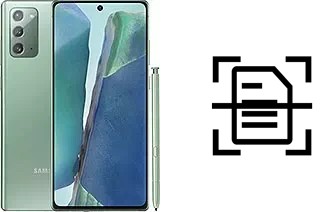 Numériser un document sur un Samsung Galaxy Note20 5G