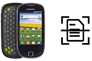 Numériser un document sur un Samsung Galaxy Q T589R