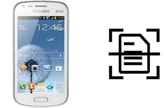 Numériser un document sur un Samsung Galaxy S Duos S7562