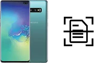 Numériser un document sur un Samsung Galaxy S10+ SD855