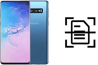 Numériser un document sur un Samsung Galaxy S10