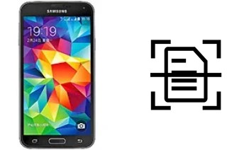 Numériser un document sur un Samsung Galaxy S5 Duos