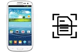 Numériser un document sur un Samsung Galaxy S III CDMA