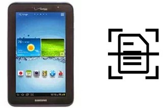 Numériser un document sur un Samsung Galaxy Tab 2 7.0 I705