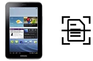 Numériser un document sur un Samsung Galaxy Tab 2 7.0 P3110