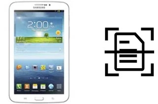 Numériser un document sur un Samsung Galaxy Tab 3 7.0