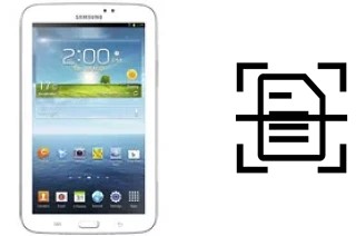 Numériser un document sur un Samsung Galaxy Tab 3 7.0 WiFi