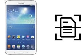 Numériser un document sur un Samsung Galaxy Tab 3 8.0