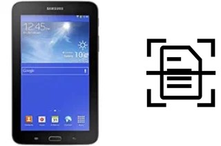 Numériser un document sur un Samsung Galaxy Tab 3 Lite 7.0 3G