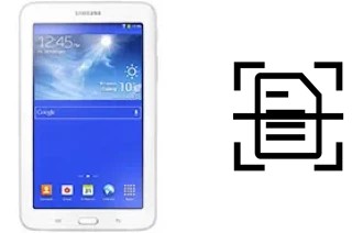 Numériser un document sur un Samsung Galaxy Tab 3 lite