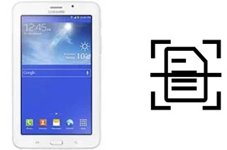 Numériser un document sur un Samsung Galaxy Tab 3 V