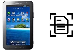 Numériser un document sur un Samsung P1000 Galaxy Tab