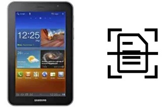 Numériser un document sur un Samsung P6200 Galaxy Tab 7.0 Plus