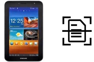 Numériser un document sur un Samsung P6210 Galaxy Tab 7.0 Plus