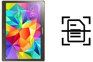 Numériser un document sur un Samsung Galaxy Tab S 10.5 LTE