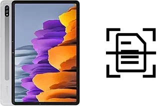 Numériser un document sur un Samsung Galaxy Tab S7