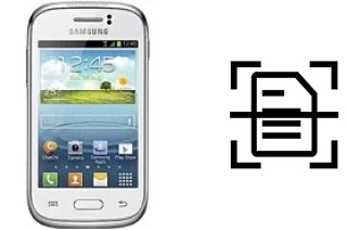 Numériser un document sur un Samsung Galaxy Young S6310