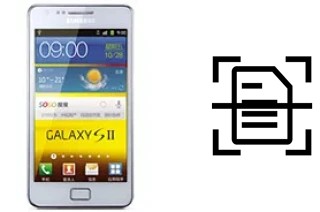 Numériser un document sur un Samsung I9100G Galaxy S II