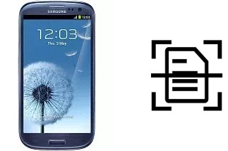 Numériser un document sur un Samsung I9305 Galaxy S III