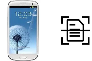 Numériser un document sur un Samsung I9300I Galaxy S3 Neo