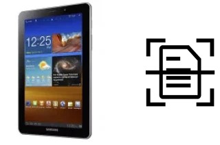 Numériser un document sur un Samsung P6800 Galaxy Tab 7.7