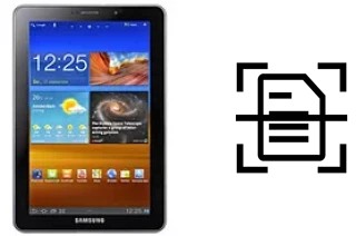 Numériser un document sur un Samsung P6810 Galaxy Tab 7.7