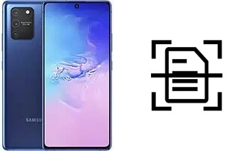 Numériser un document sur un Samsung Galaxy S10 Lite