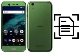 Numériser un document sur un Sharp Android One X1