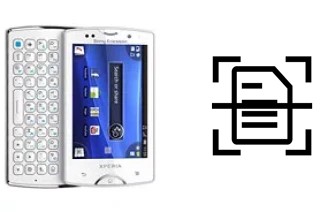 Numériser un document sur un Sony Ericsson Xperia mini pro