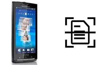 Numériser un document sur un Sony Ericsson Xperia X10