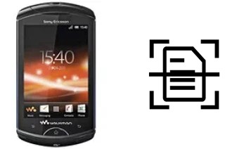 Numériser un document sur un Sony Ericsson WT18i