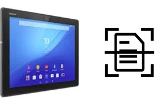 Numériser un document sur un Sony Xperia Z4 Tablet LTE