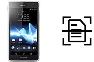 Numériser un document sur un Sony Xperia GX SO-04D