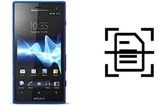 Numériser un document sur un Sony Xperia acro HD SO-03D