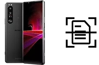 Numériser un document sur un Sony Xperia 1 III