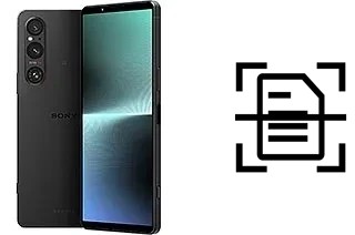 Numériser un document sur un Sony Xperia 1 V