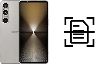 Numériser un document sur un Sony Xperia 1 VI