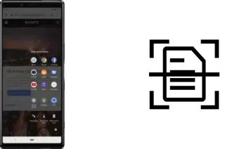 Numériser un document sur un Sony Xperia 1