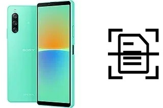 Numériser un document sur un Sony Xperia 10 IV