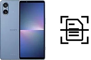 Numériser un document sur un Sony Xperia 5 V