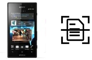 Numériser un document sur un Sony Xperia acro S